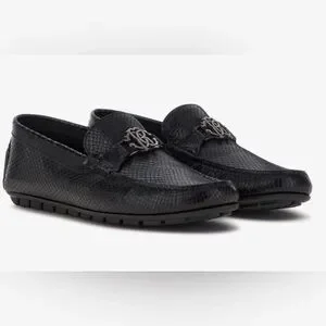Roberto Cavalli Snakeskin Slip-On Loafers (like new) size 44 Roberto Cavalli Roberto Cavalli Italy Snakeskin Loafers Mens  main image 4